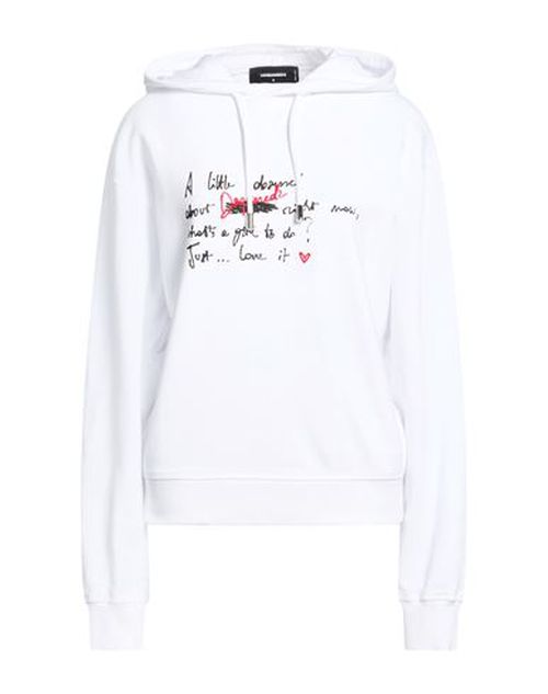Woman Sweatshirt White Size L Cotton