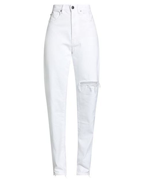 Woman Jeans White Size 25 Cotton