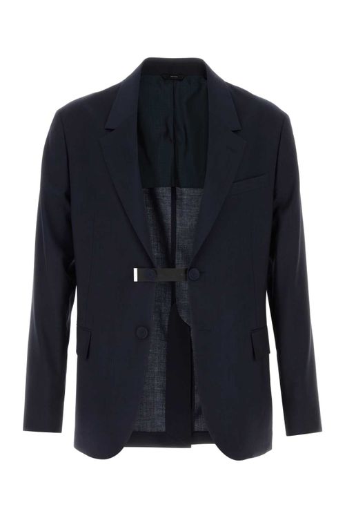 Wool Blazer — Navy