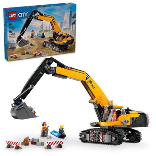 City Yellow Construction Excavator Toy Digger 60420
