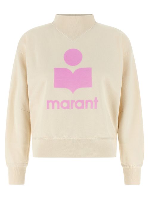 Beige Mock Collar Sweatshirt