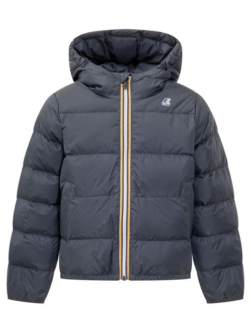 Kids Blue Solid Jacket