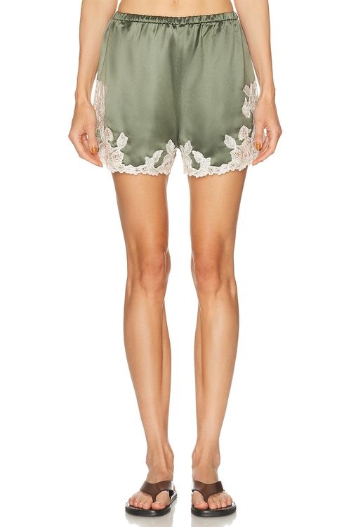 By Malene Birger Eri Short in Deep Lichen Green - Green. 42 also in