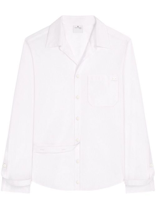 Modular cotton shirt - White