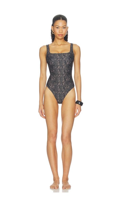 POST SWIM Jessica One Piece in Brown. - L also in XS