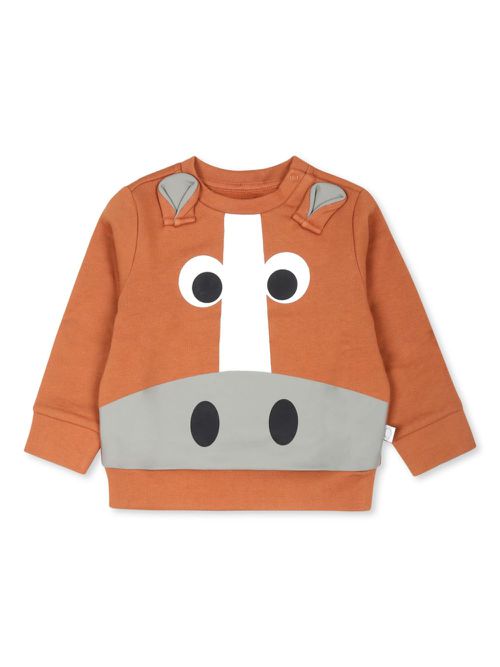 Horse Graphic sweatshirt - Brown