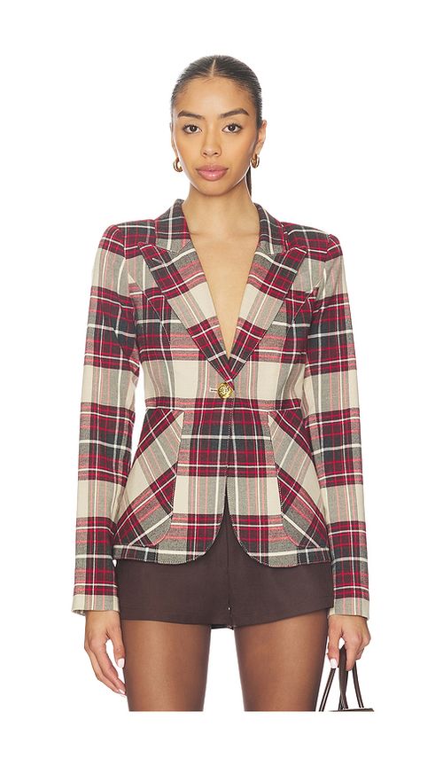 Smythe Patch Pocket Duchess Blazer in Red. 0. Also , 4