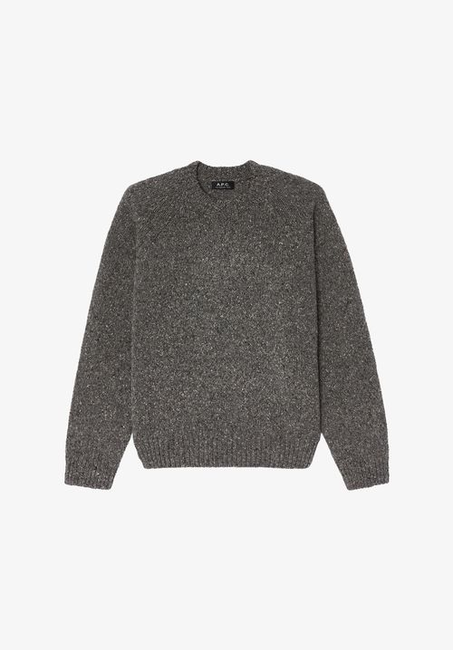 A. P.C. Speckled wool sweater M PLA - Charcoal gray