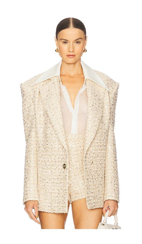 Bronx and Banco Blake Sequin Blazer in Ivory.  XL. Also in L, M