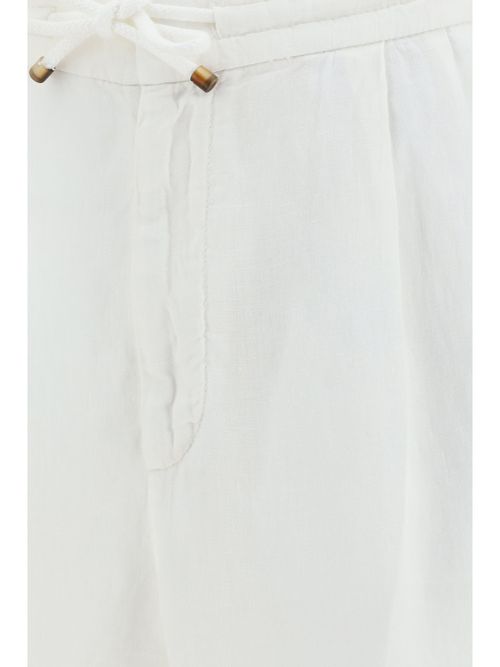 Linen Trousers — White