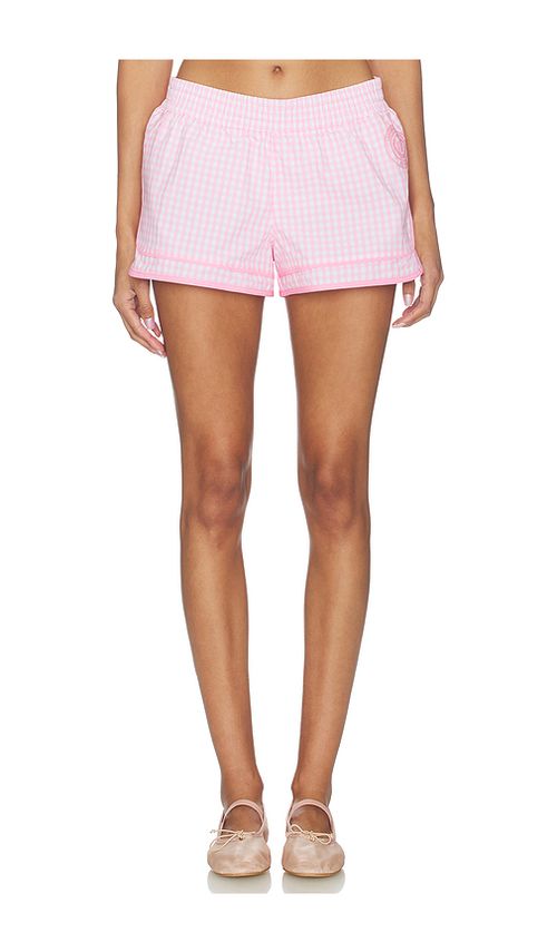 Loveshackfancy lavey short en color rosado L también en M, S, XL