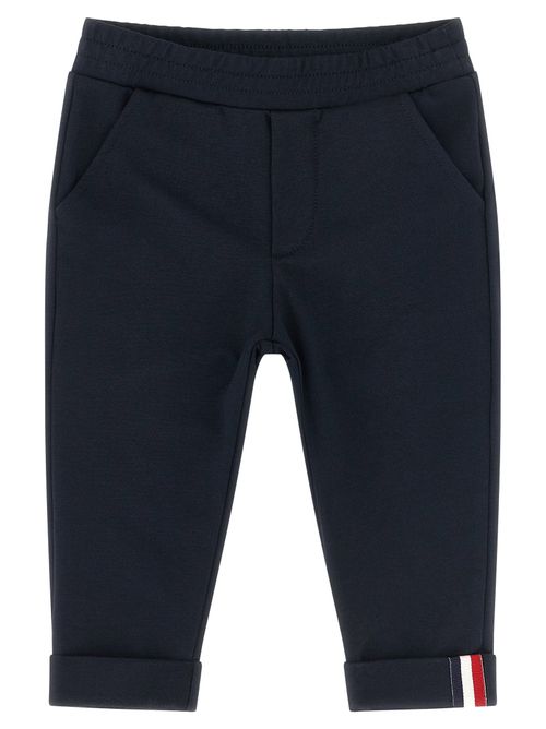 Tricolor Ribbon Joggers — Navy