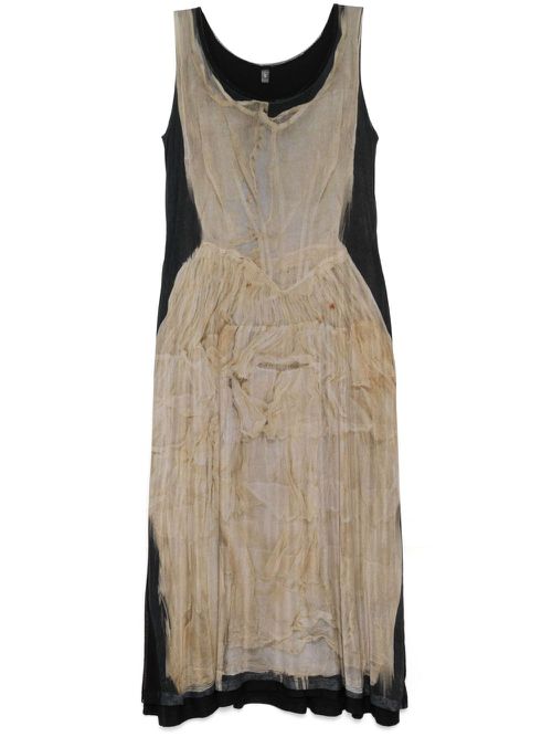 Graphic-print dress - Black
