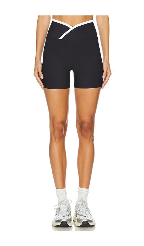YEAR OF OURS Recycled 6 V Waist Biker Short in Black.  XS. Also in L, M