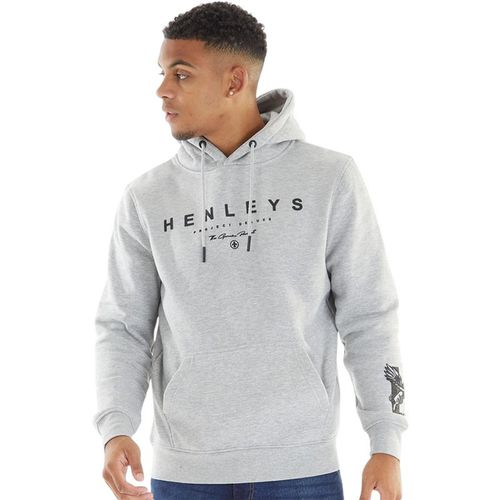 Henleys Mens Henycore Cotton Hoodie (Grey Marl) - Size X-Large