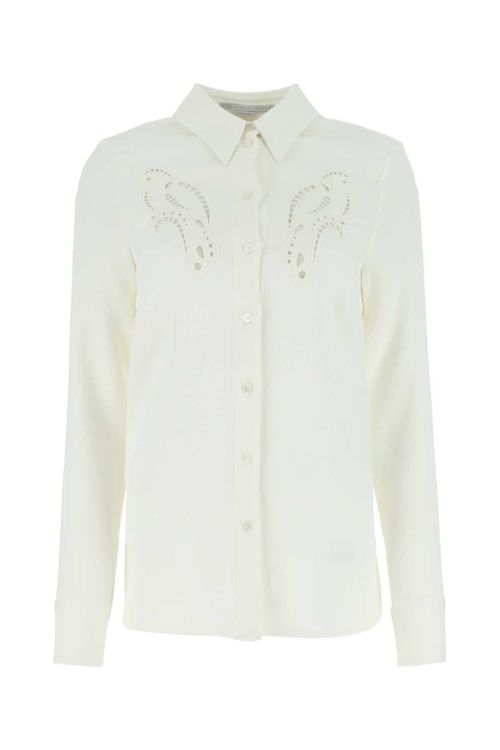 Stretch Viscose Shirt — White