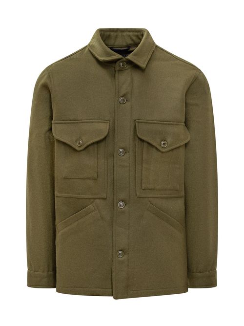 Military Green Utility Jacket with Front Pockets