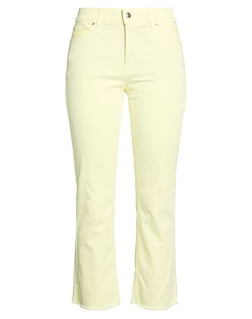 Woman Jeans Pastel yellow Size 6 Cotton, Elastomultiester, Elastane