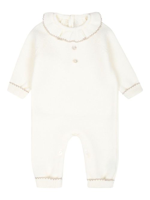 Wool romper - White
