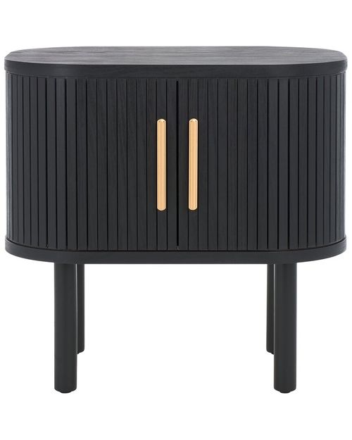 Tealla Tambour-Door Nightstand