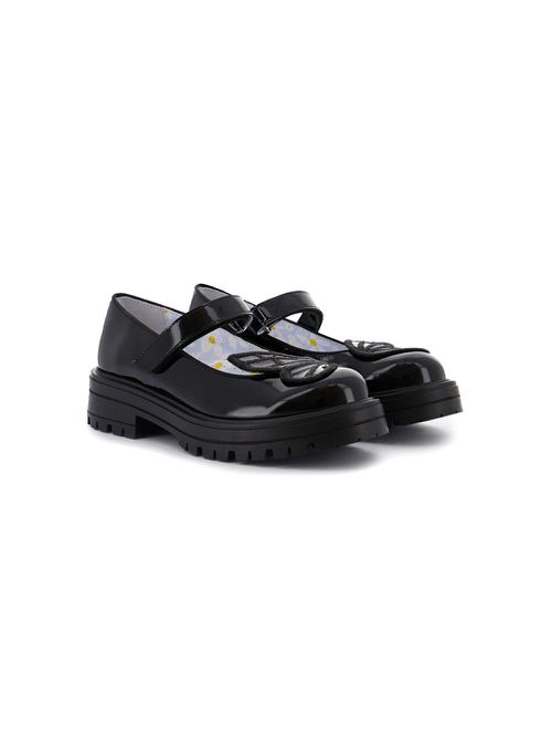 Butterfly-motif ballet flats - Black
