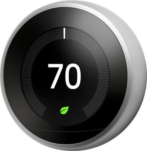 Nest Learning Smart Wifi Thermostat - Stainless Steel