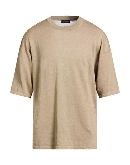 Man Sweater Sand Size 40 Linen