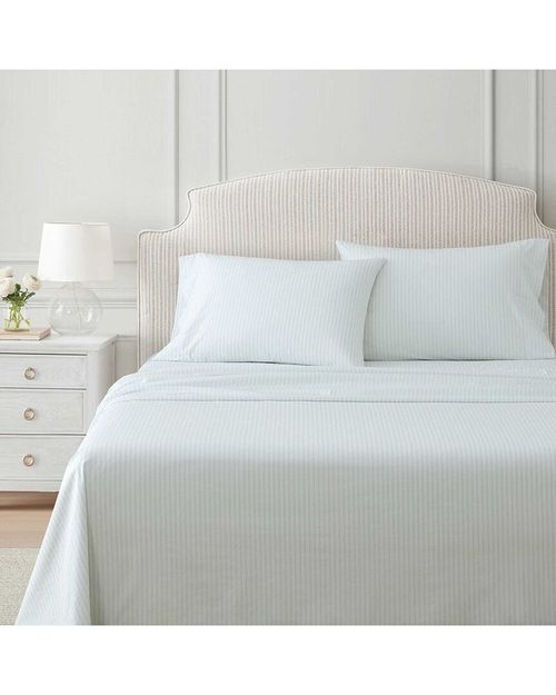Ticking Stripe Cotton Percale Sheet Set
