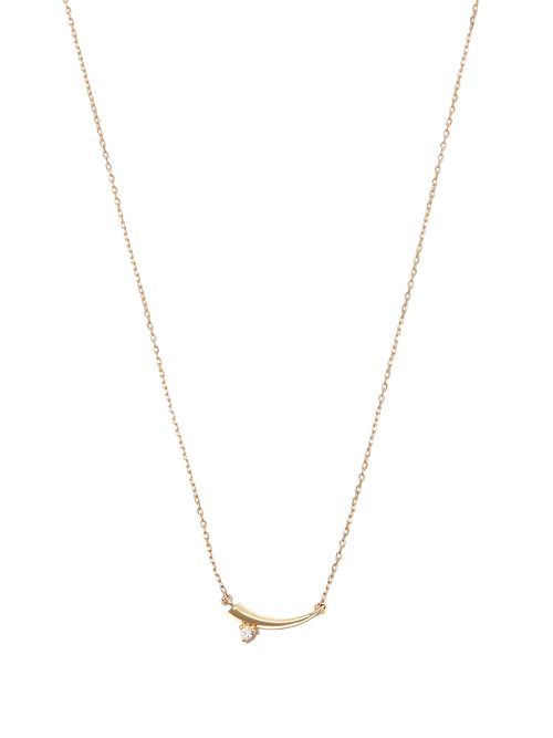 14kt yellow gold Thorn Tiny diamond necklace
