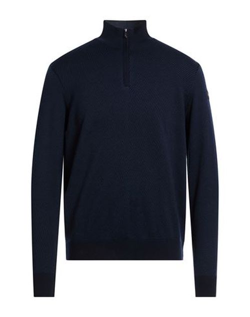 Man Turtleneck Navy Size L Virgin Wool, Cashmere