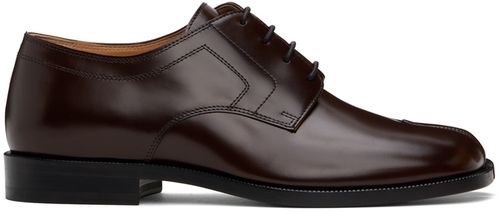 Maison Margiela Brown Tabi Lace-Up Oxfords