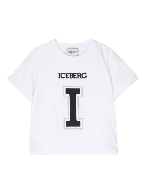 Logo-embroidered crew-neck T-shirt - White