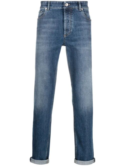 Traditional Fit Five-Pocket Trousers In Comfort Cot