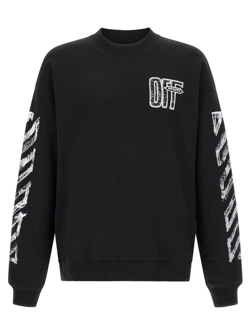 Logo-Embroidered Cotton Sweatshirt — Black