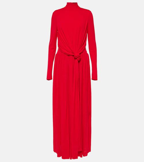 Meret draped crêpe jersey midi dress