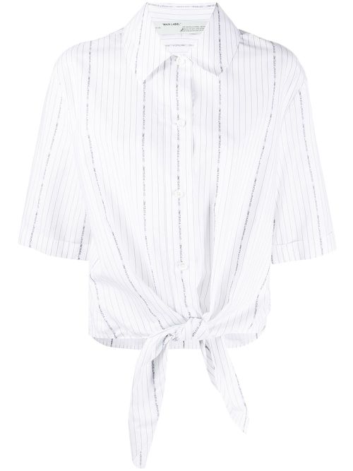 Popeline baseball knot shirt