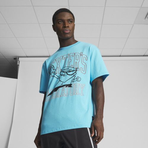 PUMA MELO x DEXTER'S LAB Men's Basketball T-Shirt in Blue