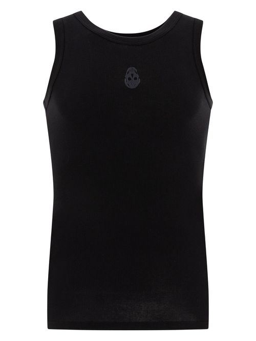 Alexander Mcqueen Men's Skull Tank Top in Black | Size Large | 815098QXAA91000