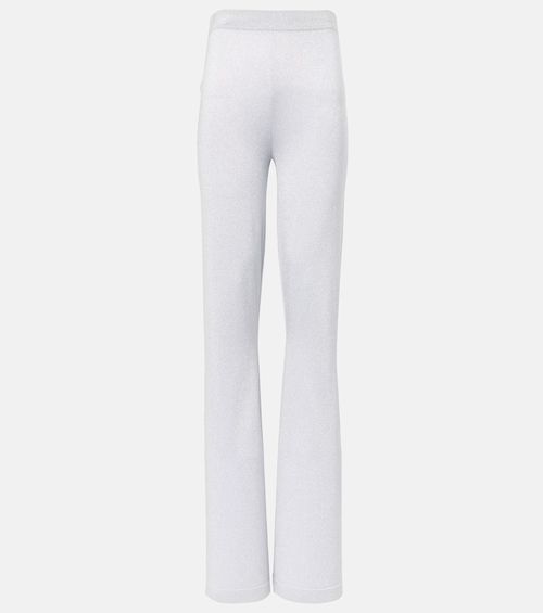 Lamé straight pants