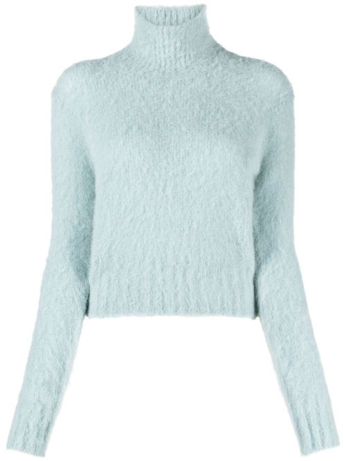 Funnel-neck jumper - Blue