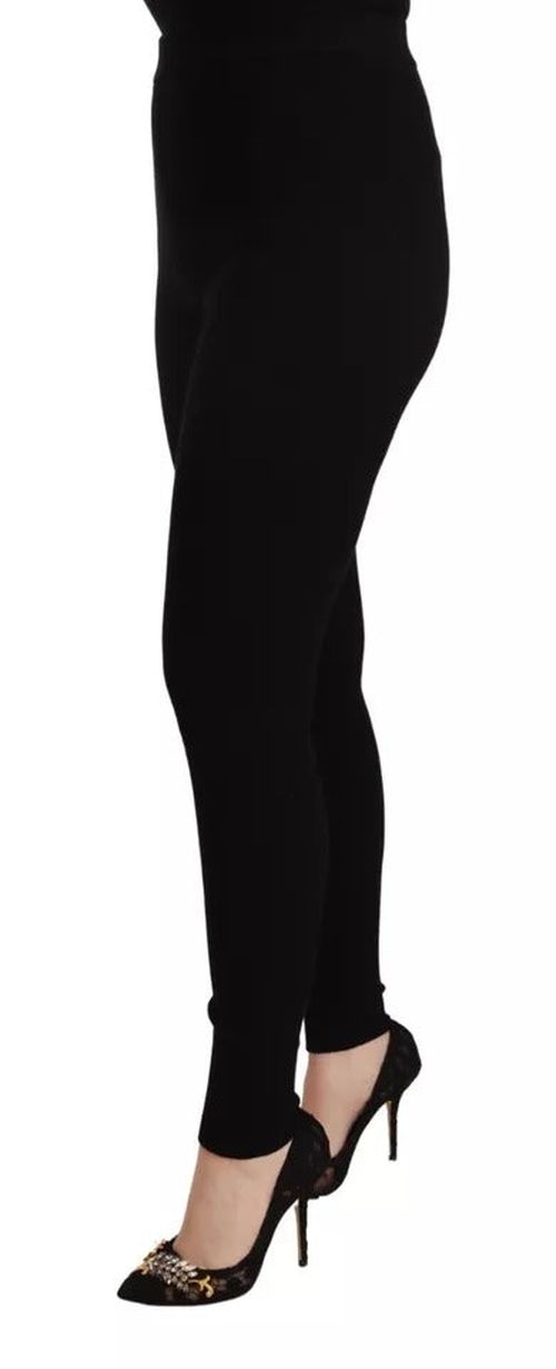 Stretch Wool Leggings — Black