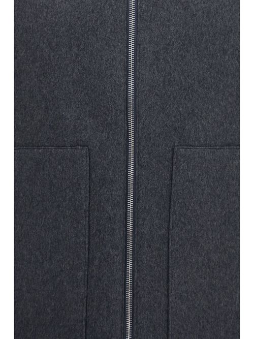Merino Wool and Cashmere Vest — Gray