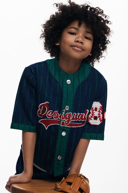 Denim sports shirt