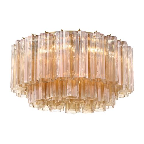 Aged Brass Flush Mount from the Addis Collection