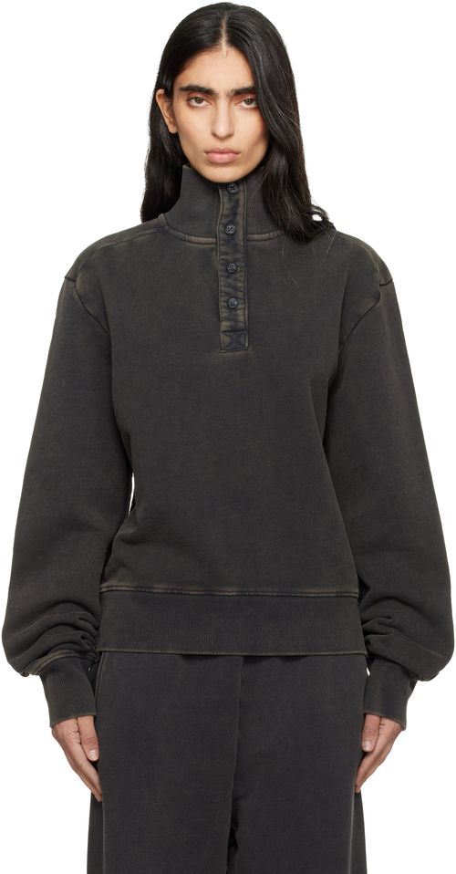 Black Port Pullover Sweatshirt
