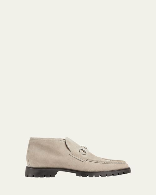 Men's Sylke Suede Bit Lug-Sole Chukka Boots
