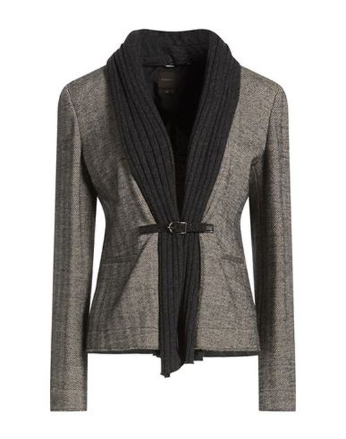 Woman Blazer Charcoal Size 6 Cotton, Wool, Polyamide