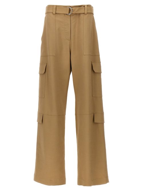 -Cargo Pantaloni Beige-Donna