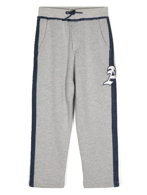 Logo-patch trousers - Grey