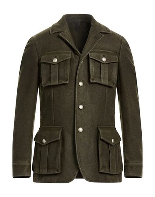 L. b.m. 1911 Man Jacket Military green Size 38 Virgin Wool, Nylon